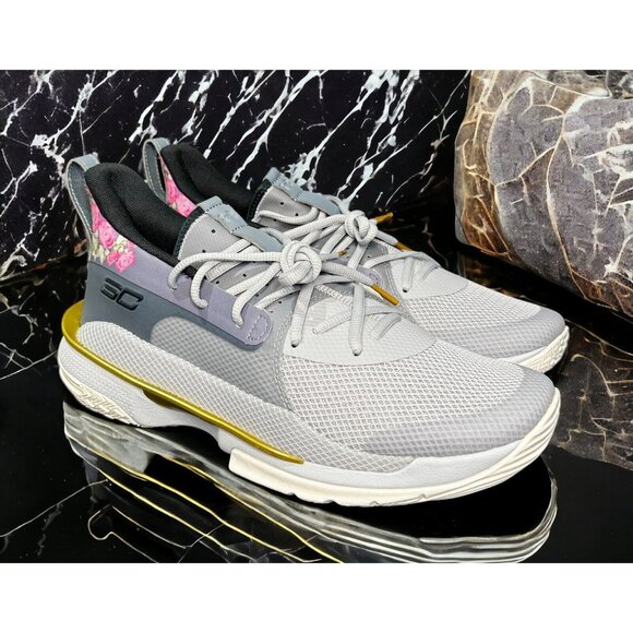 Under Armour Curry 7 Floral CNY LNY Chinese New Year Lunar 3021258-103 - Picture 1 of 6